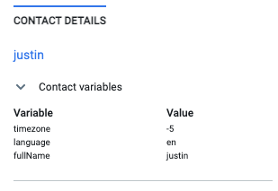 User profile